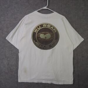 Vintage Wu Wear Shirt Mens Large White Jeans Co Logo Hip Hop Rap Tee 90s